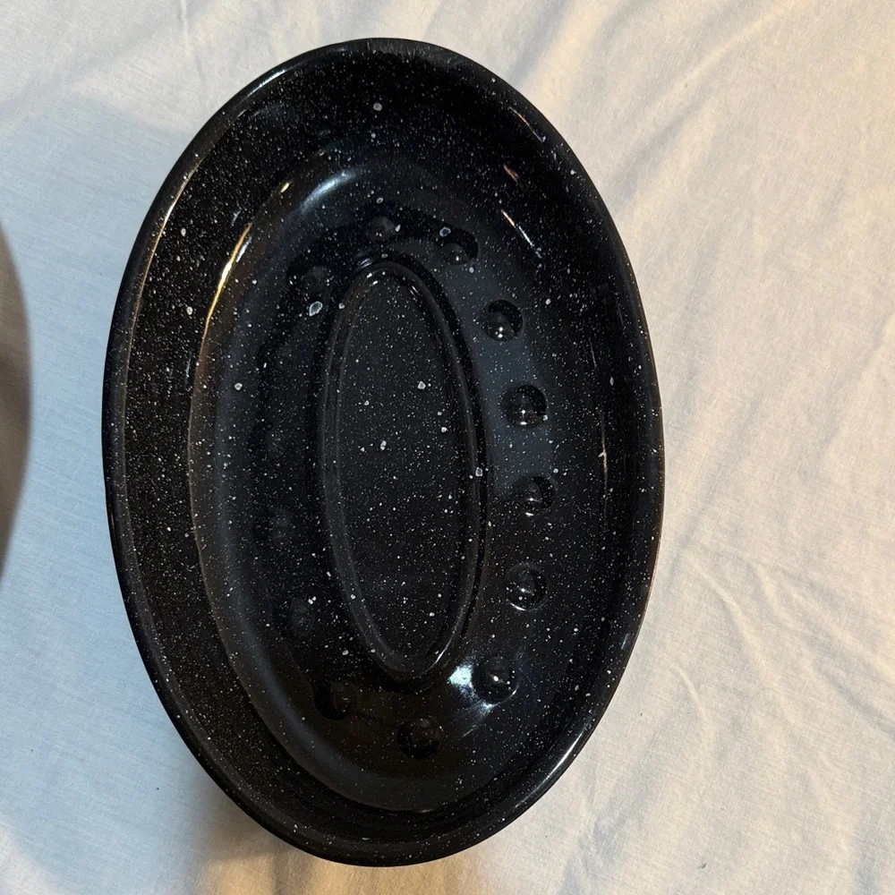 Speckled Black Roasting Pan